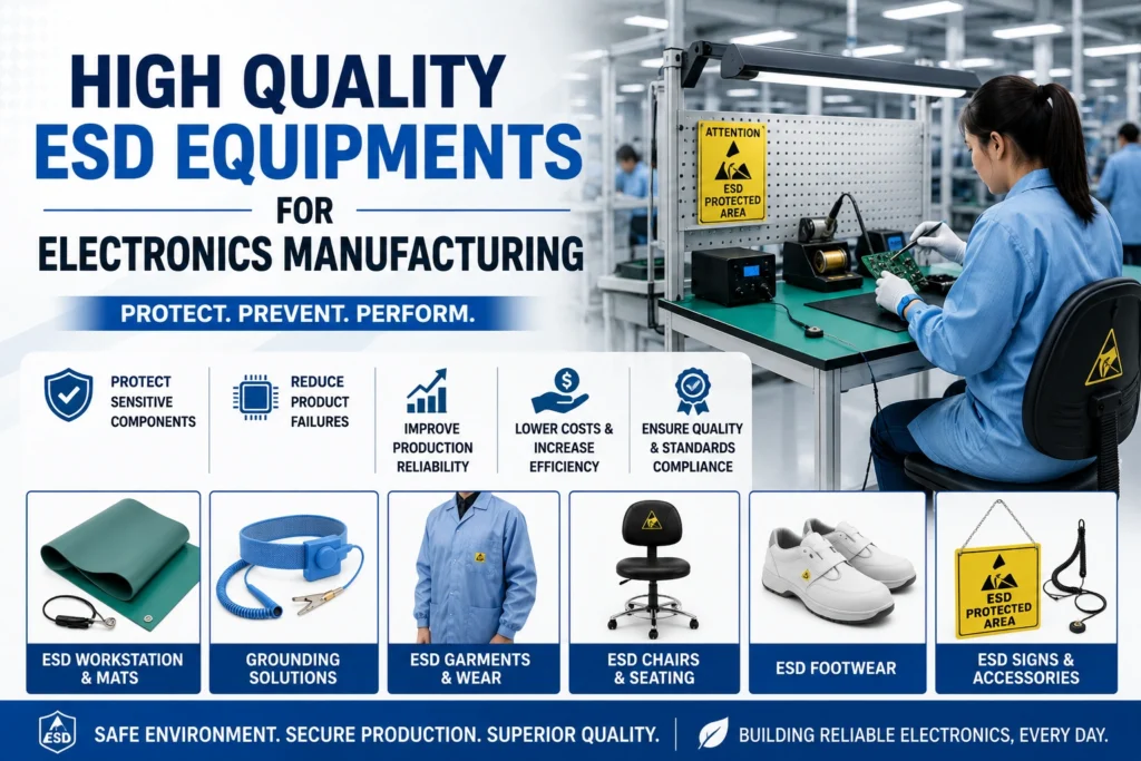 High Quality ESD Equipments for electronics manufacturing