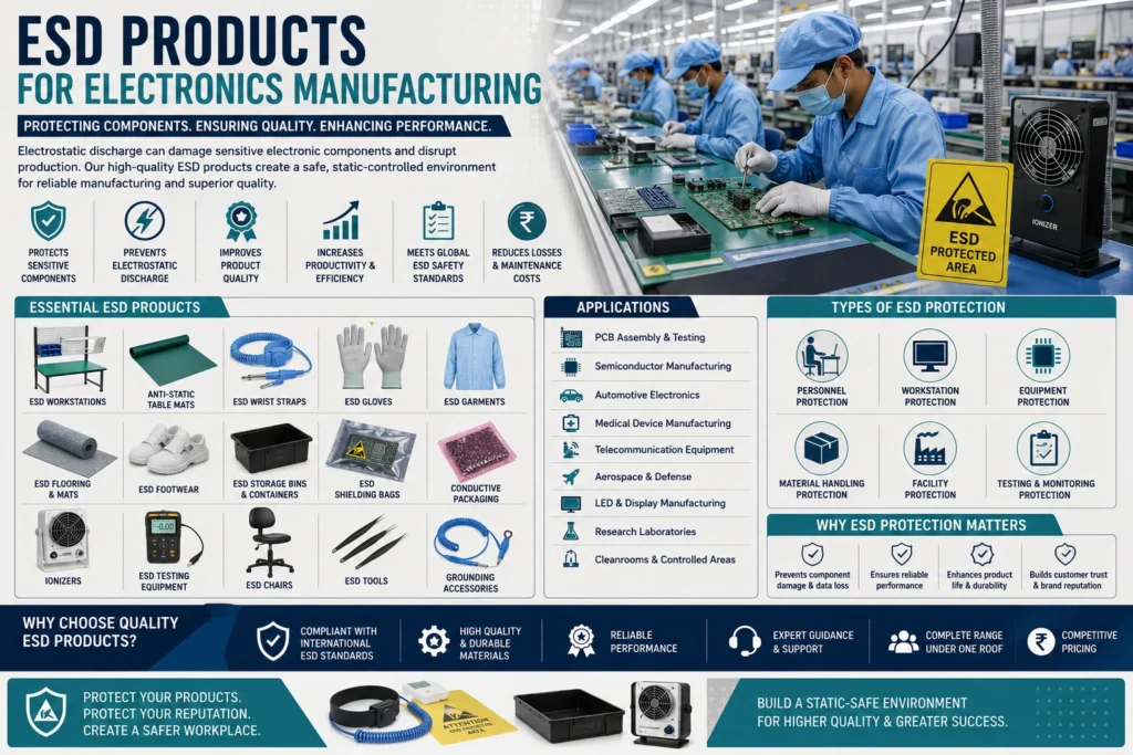 ESD Products for Electronics Manufacturing